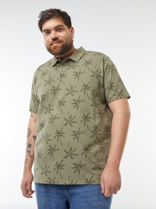 Polo van katoenpiqué met korte mouw - Kiabi