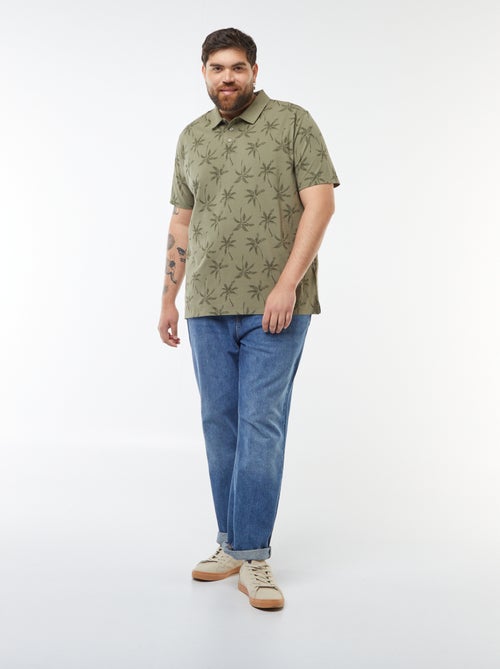 Polo van katoenpiqué met korte mouw - Kiabi