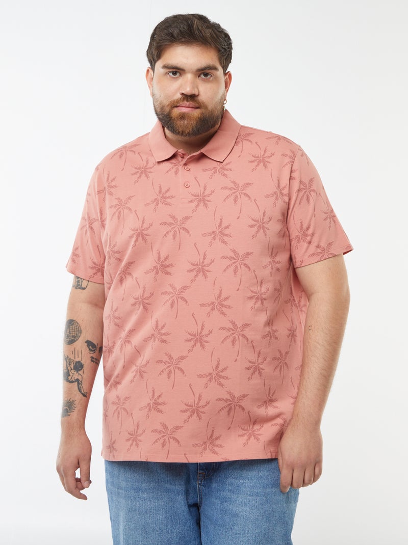 Polo van katoenpiqué met korte mouw Rose - Kiabi