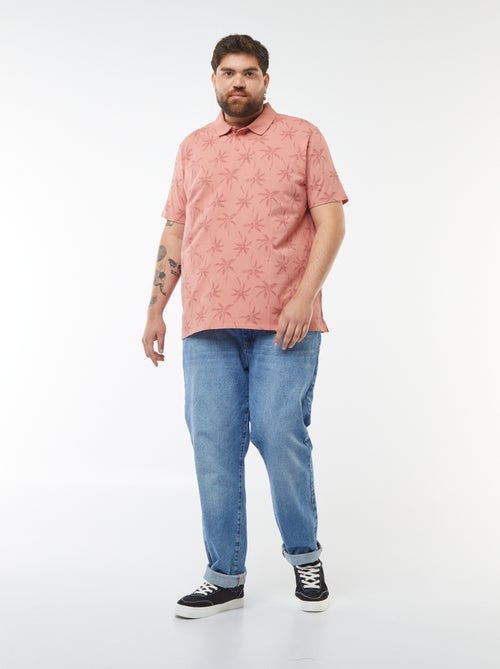 Polo van katoenpiqué met korte mouw - Kiabi