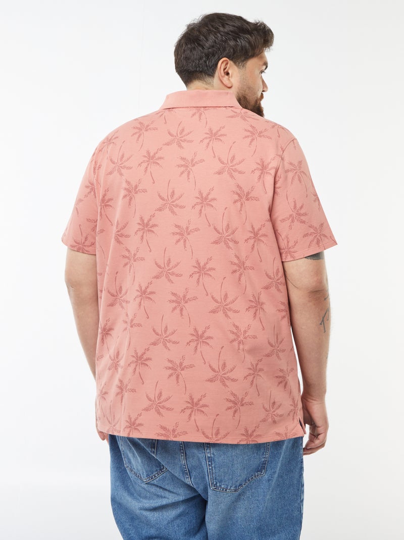 Polo van katoenpiqué met korte mouw Rose - Kiabi