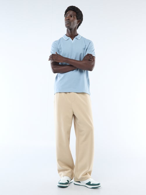 Polo van katoenpiqué met korte mouwen - Kiabi