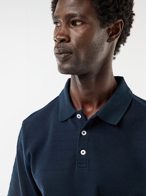 Polo van katoenpiqué met korte mouwen - Kiabi