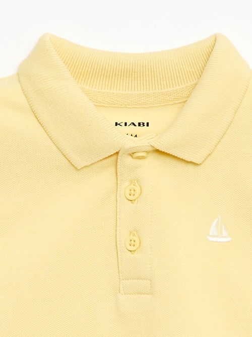 Polo van katoenpiqué met korte mouwen - Kiabi