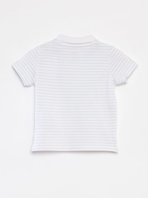 Polo van katoenpiqué met korte mouwen - Kiabi