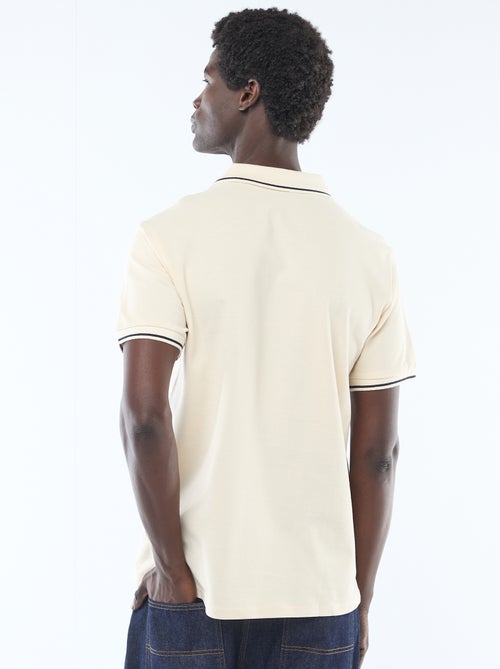 Polo van katoenpiqué met korte mouwen - Kiabi