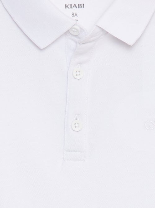 Polo van piquékatoen met lange mouwen - Kiabi