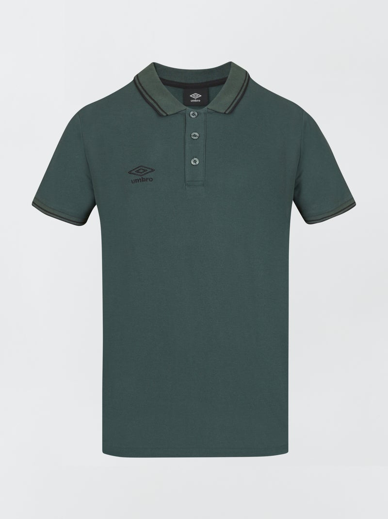 Polo van piquékatoen 'Umbro' GROEN - Kiabi