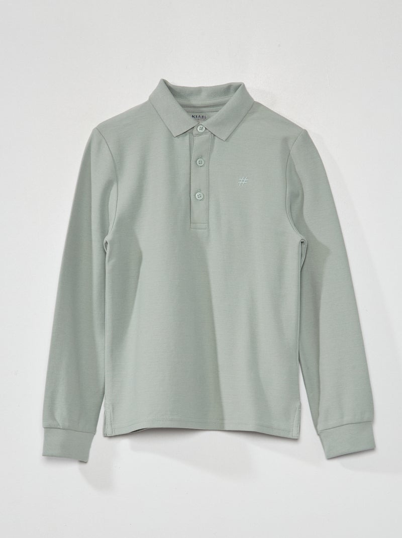 Polo van piquétricot Blauw - Kiabi