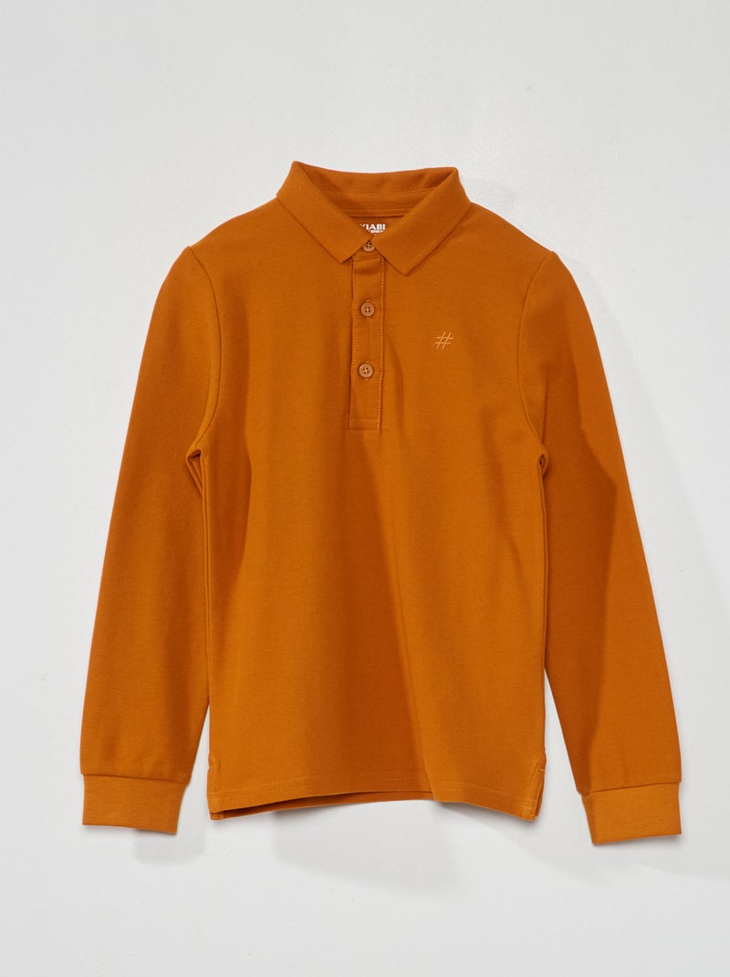 Polo van piquétricot GEEL - Kiabi