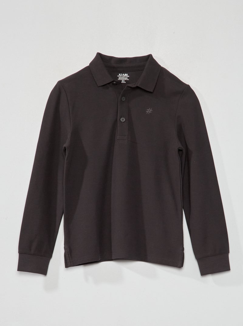 Polo van piquétricot GRIJS - Kiabi