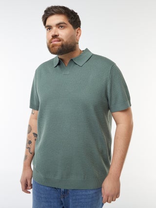 Polo van piquétricot met korte mouw