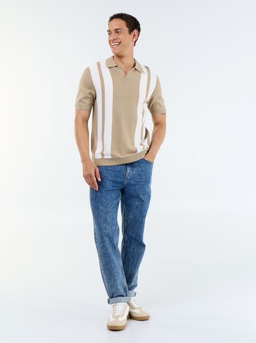 Poloshirt met korte mouwen en kraag zonder knopen - Kiabi