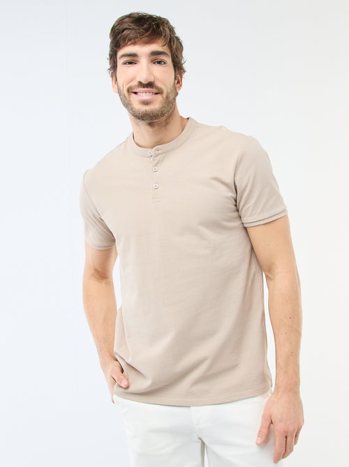 Poloshirt met mao-kraag - Kiabi