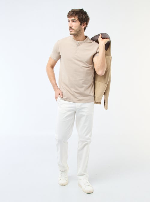 Poloshirt met mao-kraag - Kiabi