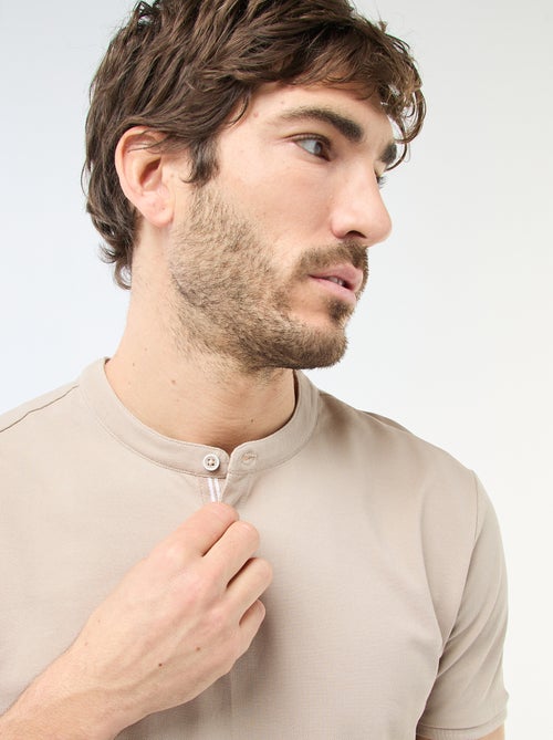 Poloshirt met mao-kraag - Kiabi