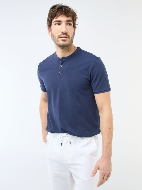 Poloshirt met mao-kraag - Kiabi