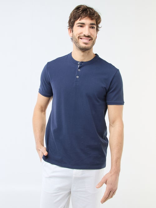 Poloshirt met mao-kraag - Kiabi