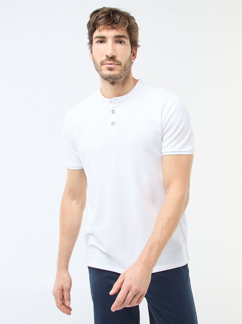 Poloshirt met mao-kraag - Kiabi