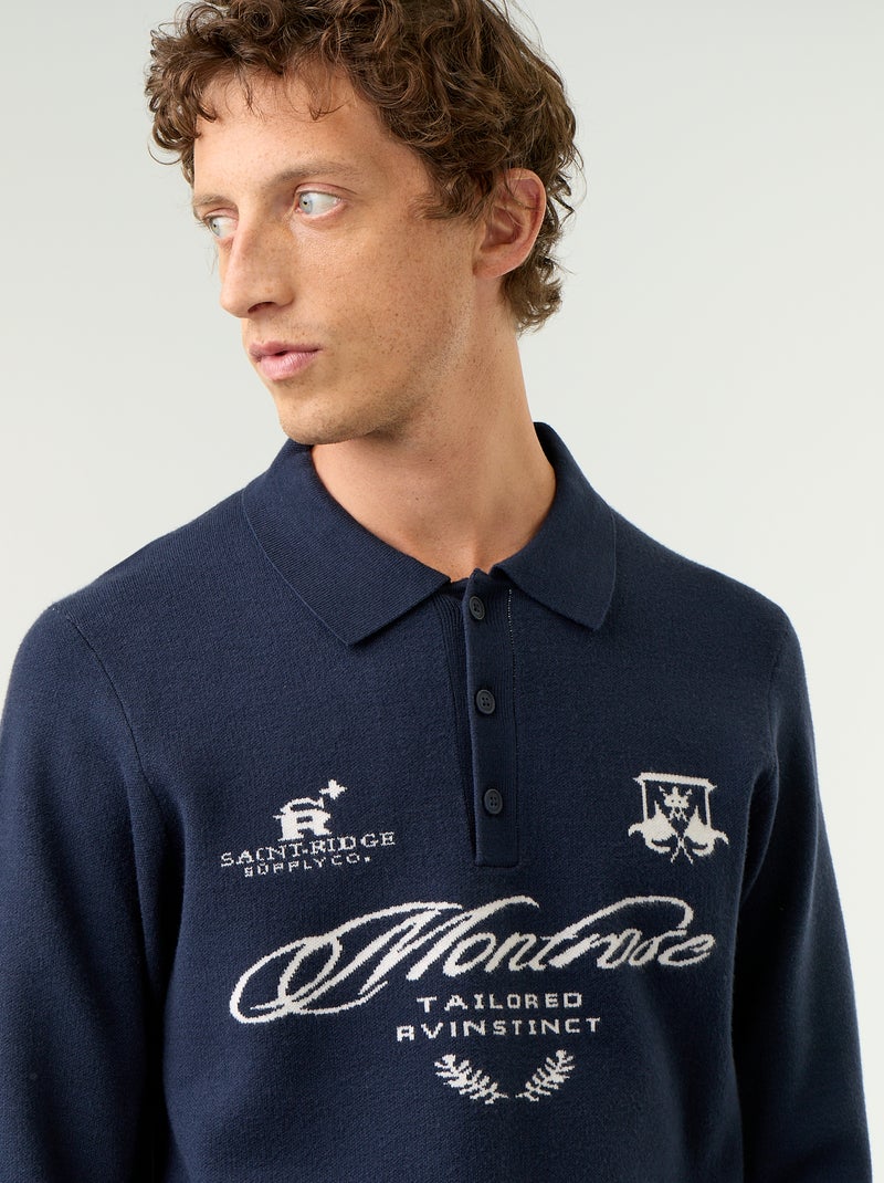 Polotrui met print Blauw - Kiabi