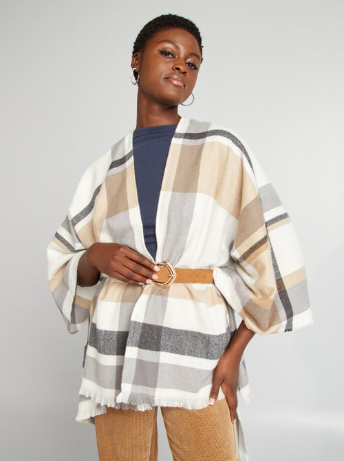 Poncho met franjes - Kiabi