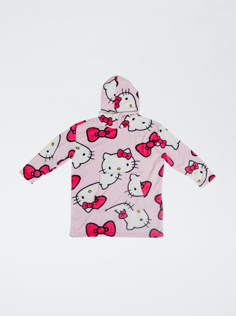Poncho plaid voor volwassenen 'Hello Kitty' Rose - Kiabi