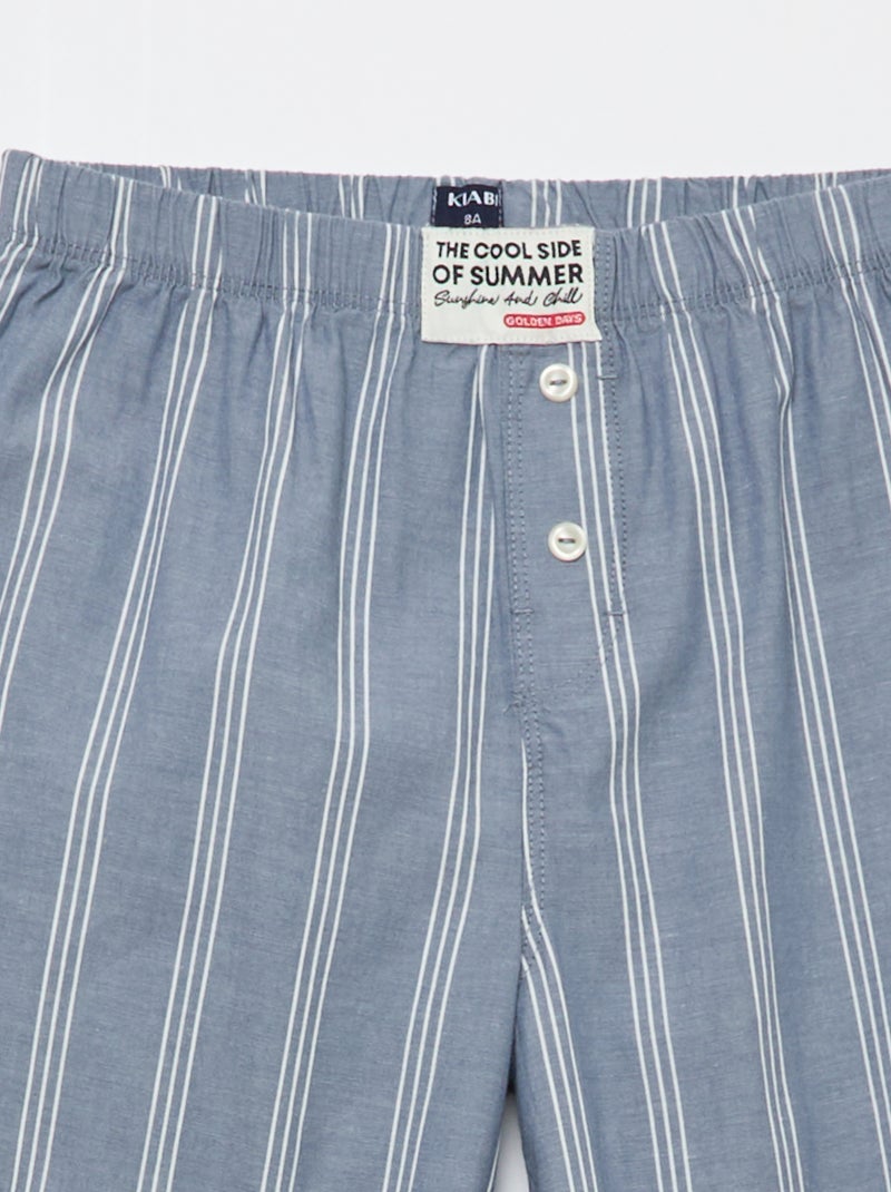 Popeline pyjamaset - 2-delig Wit - Kiabi