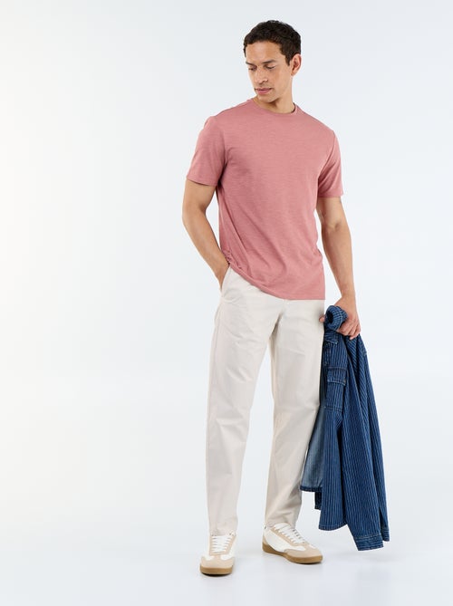 Popeline stadspantalon - Kiabi