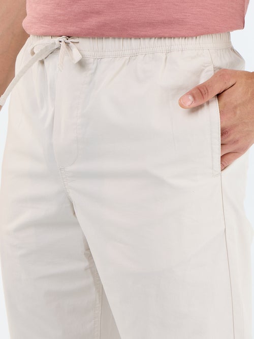 Popeline stadspantalon - Kiabi