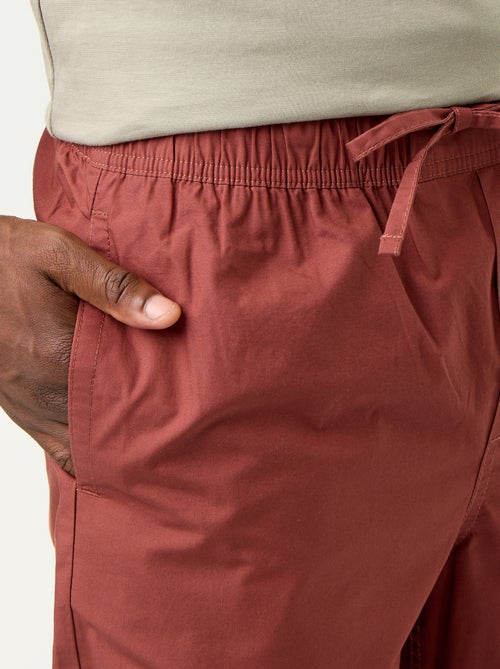 Popelinebroek met elastische taille - Kiabi