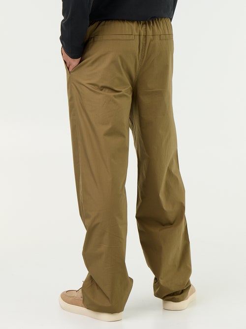 Popelinebroek met elastische taille - Kiabi