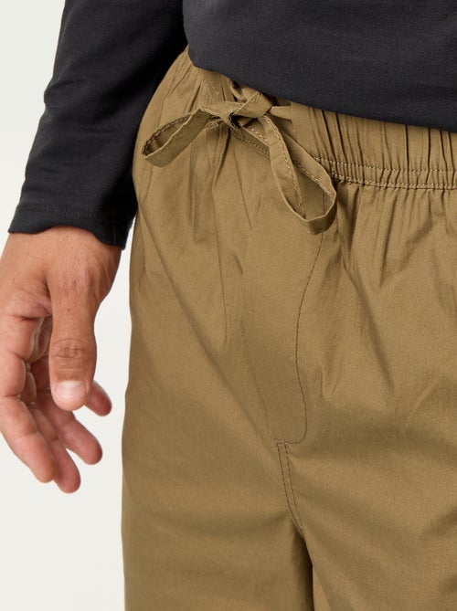 Popelinebroek met elastische taille - Kiabi