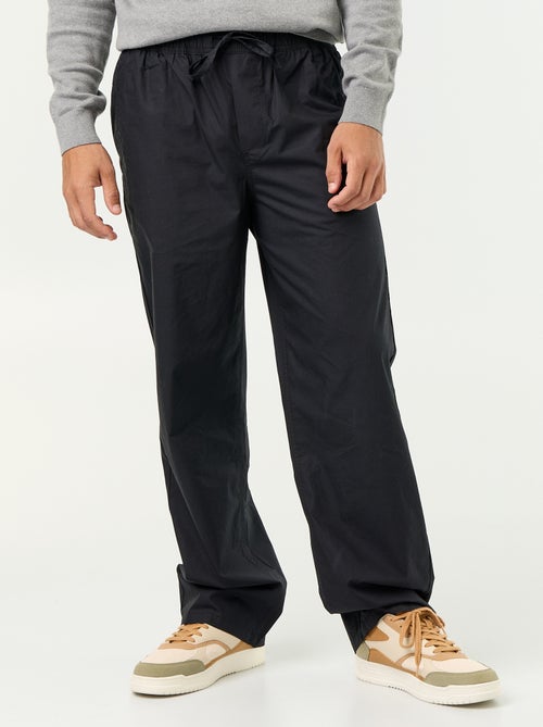 Popelinebroek met elastische taille - Kiabi
