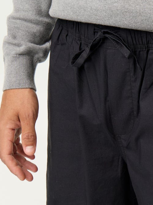 Popelinebroek met elastische taille - Kiabi