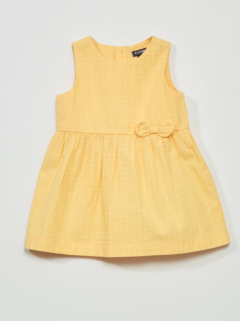 Poplin jurkje met print GEEL - Kiabi