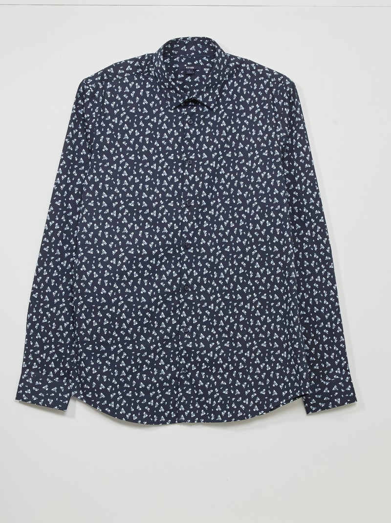 Poplin overhemd BLAUW - Kiabi