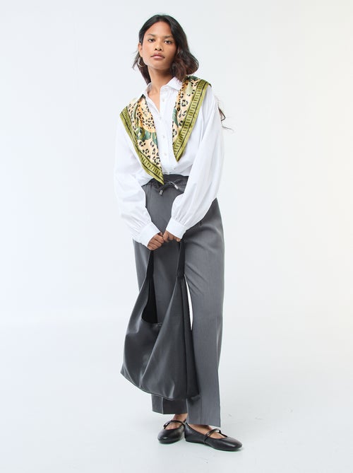 Poplin overhemd met brede mouwen - Kiabi