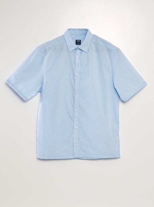 Poplin overhemd met korte mouw - Kiabi