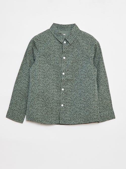 Poplin overhemd met lange mouwen - Kiabi