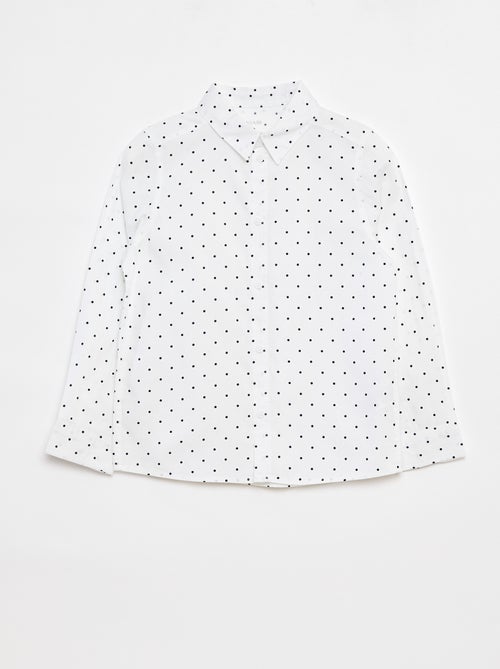 Poplin overhemd met lange mouwen - Kiabi