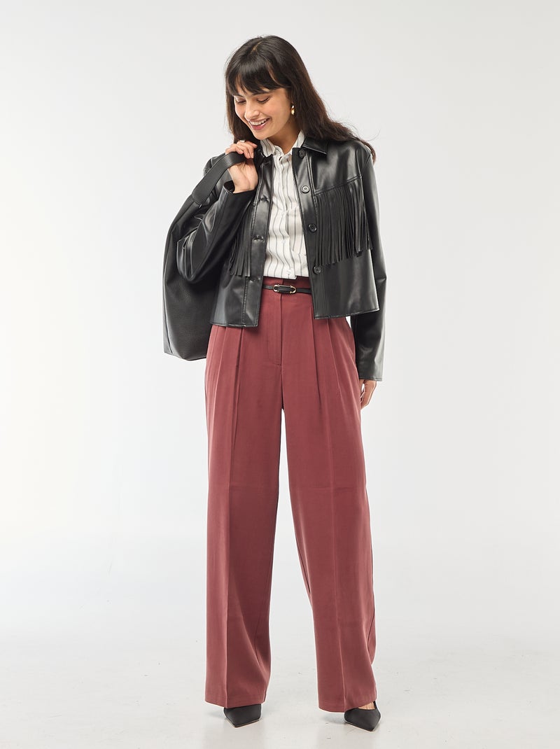 Poplin overhemd met lange mouwen Wit - Kiabi