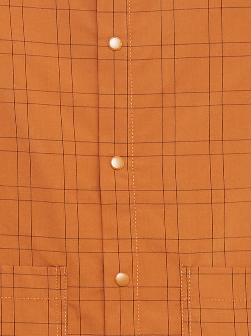 Poplin schort met lange mouwen - Kiabi Poplin schort met lange mouwen - Kiabi