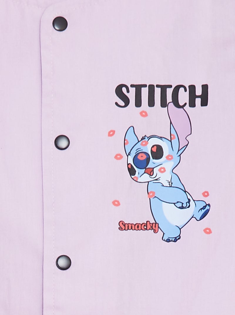 Poplin schort met 'Stitch'-print Paars - Kiabi