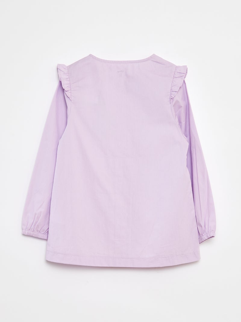 Poplin schort met 'Stitch'-print Paars - Kiabi