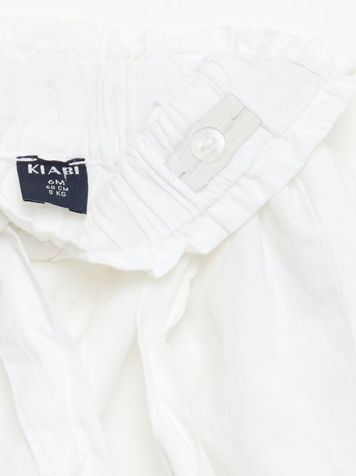 Poplin short met strikceintuur - Kiabi