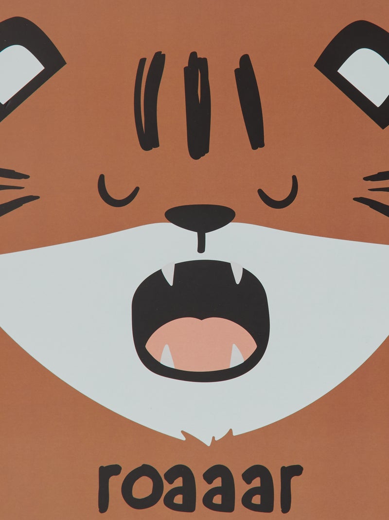 Poster met print 30 x 40 cm - Kiabi Home BRUIN - Kiabi