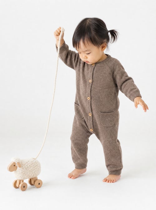 Premium jumpsuit van wol en kasjmier - Kiabi