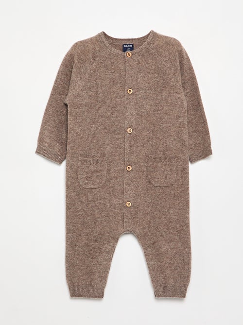 Premium jumpsuit van wol en kasjmier - Kiabi