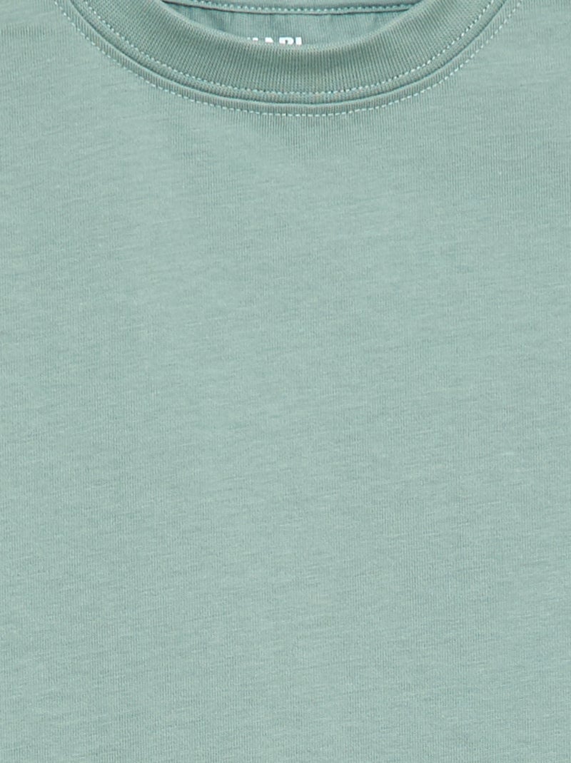Premium katoenen T-shirt Blauw - Kiabi