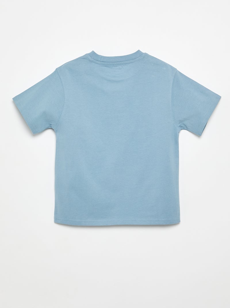 Premium katoenen T-shirt Blauw - Kiabi